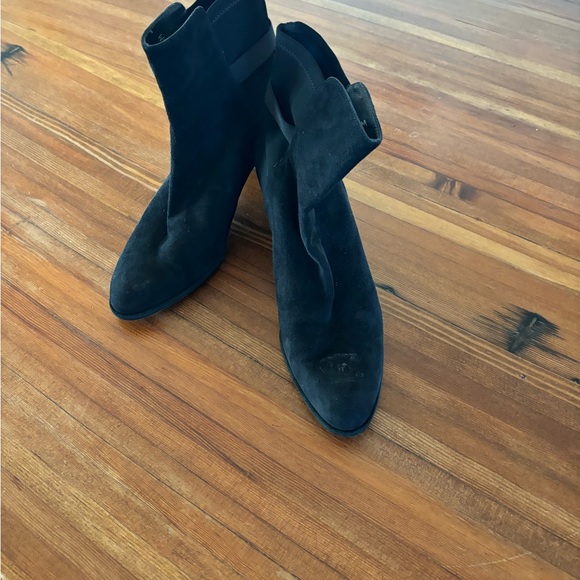 Stuart Weitzman Short Suede Cowboy Boots - Picture 9 of 11